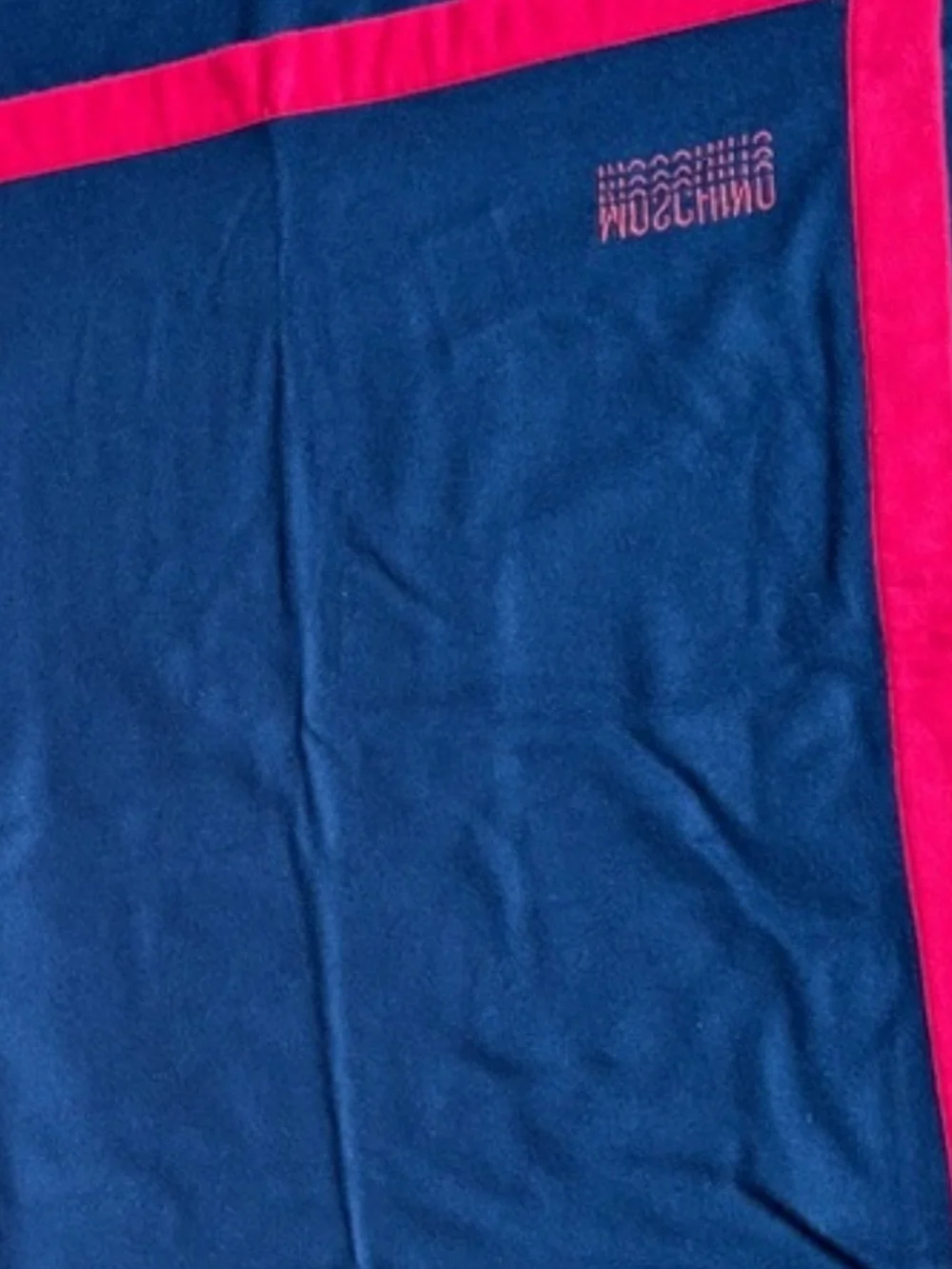 NWOT Moschino Throw Blanket 100% Lambswool Made in Italy